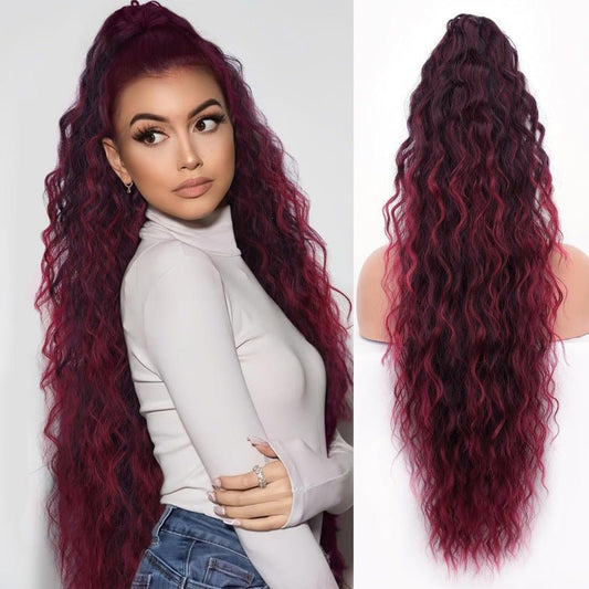 Postiche Queue de Cheval Volume XXL 75cm | Pince Crabe Haute DencitéCheveux ponpon