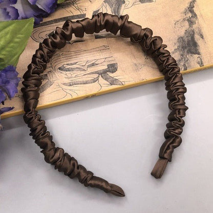 Serre tête en soie de Murier Cerceau de cheveux bandeau pour femmes fille luxe