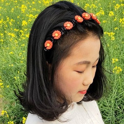 SERRE TETE FLEUR | NECTARINE - Cheveux ponpon