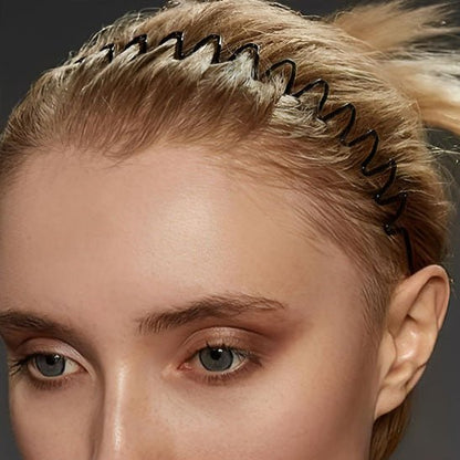 SERRE TETE | METALIQUE BRAD™ lot de 6 pièces - Cheveux ponpon