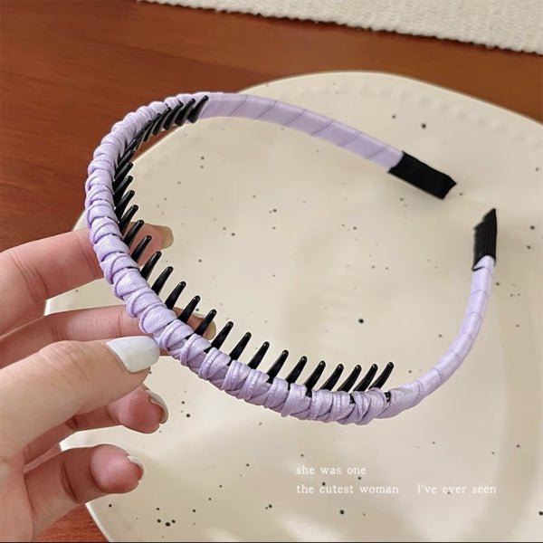 Serre Tete Peigne | pour Fillette Couleurs DoucesCheveux ponpon